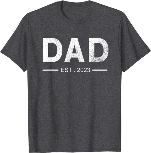 Dad Established Est 2023 Father's Day Auatee Gift T-Shirt