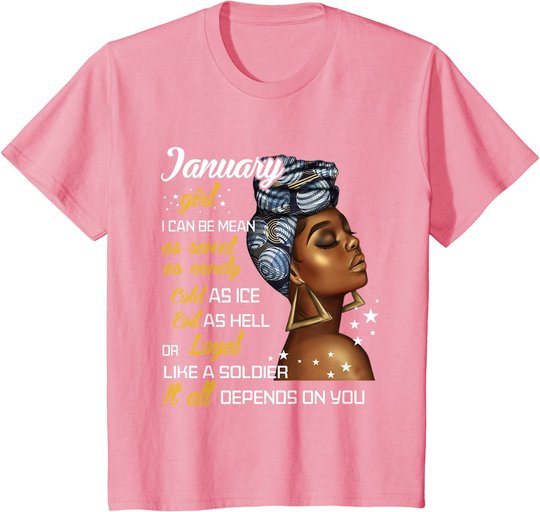 Birthday Gift January Girl Capricorn Aquarius Zodiac Women T-Shirt
