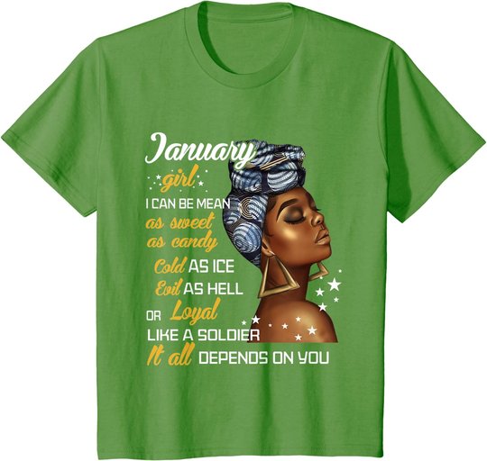 Birthday Gift January Girl Capricorn Aquarius Zodiac Women T-Shirt