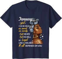 Birthday Gift January Girl Capricorn Aquarius Zodiac Women T-Shirt