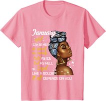 Birthday Gift January Girl Capricorn Aquarius Zodiac Women T-Shirt