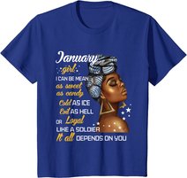 Birthday Gift January Girl Capricorn Aquarius Zodiac Women T-Shirt