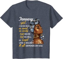 Birthday Gift January Girl Capricorn Aquarius Zodiac Women T-Shirt
