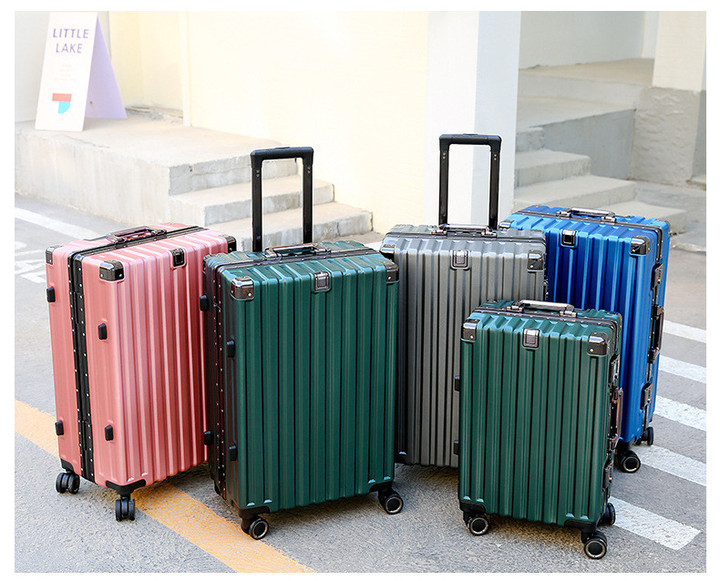 A lightweight and durable travel suitcase with a large capacity