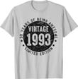Vintage 1993 30 Year Old Gifts 30th Birthday T-Shirt
