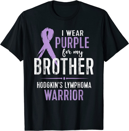 Hodgkins Lymphoma Awareness Tshirt My Brother Warrior Tee