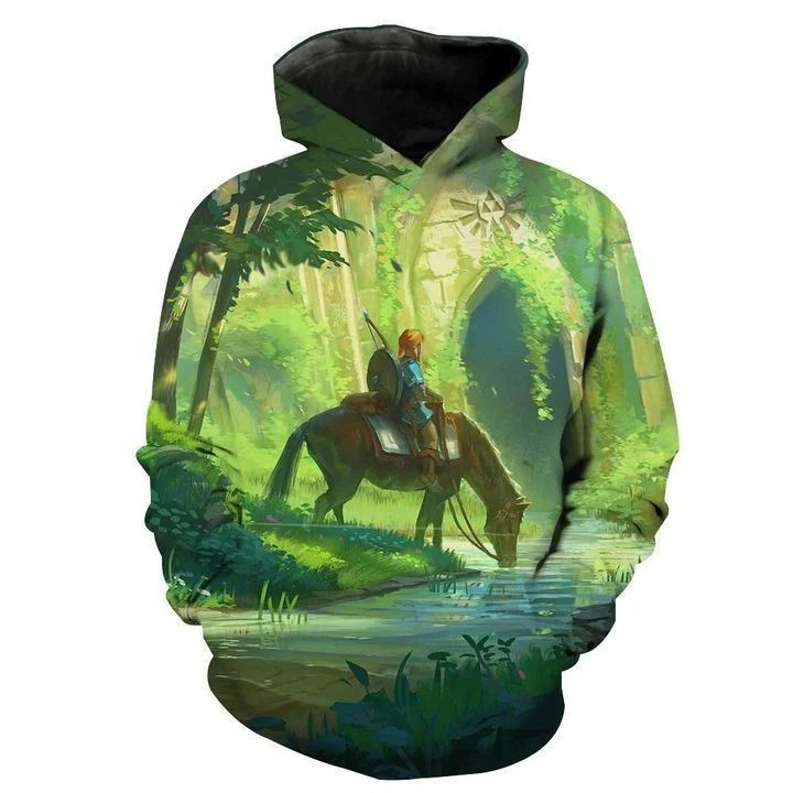 The Legend of Zelda Breath of The Wild Pullover 3D Print Shirts LOZ05