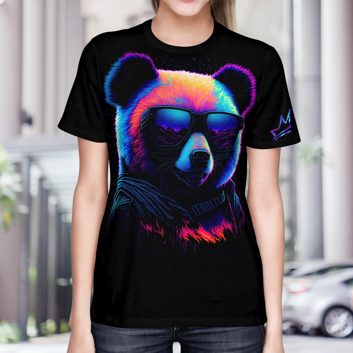 womans Cyberpunk Panda Shirt