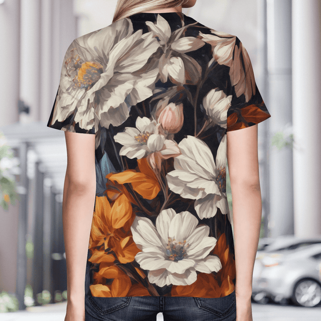 Watercolor Flower All Over Print Shirt