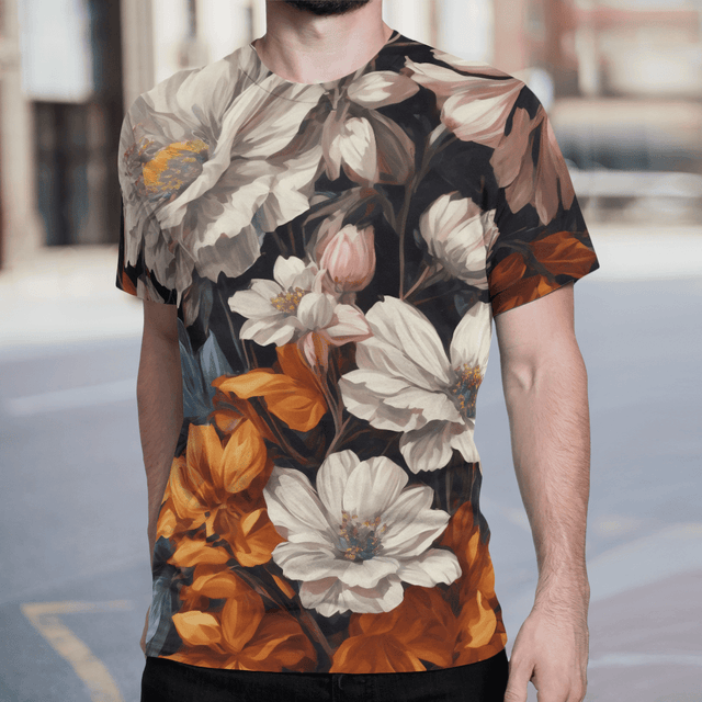 Watercolor Flower All Over Print Shirt