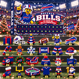 Buffalo Bills NFL 24 Day Of Christmas Advent Calendar Gift For Fan