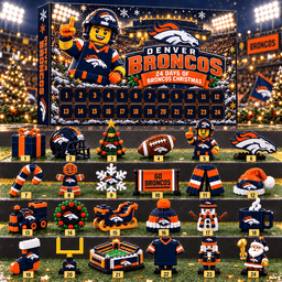 Denver Broncos NFL 24 Day Of Christmas Advent Calendar Gift For Fan