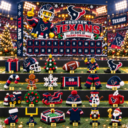 Houston Texans NFL 24 Day Of Christmas Advent Calendar Gift For Fan