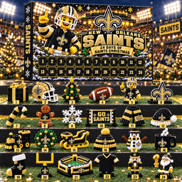 New Orleans Saints NFL 24 Day Of Christmas Advent Calendar Gift For Fan
