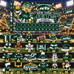 New York Jets NFL 24 Day Of Christmas Advent Calendar Gift For Fan