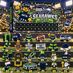 Seattle Seahawks NFL 24 Day Of Christmas Advent Calendar Gift For Fan