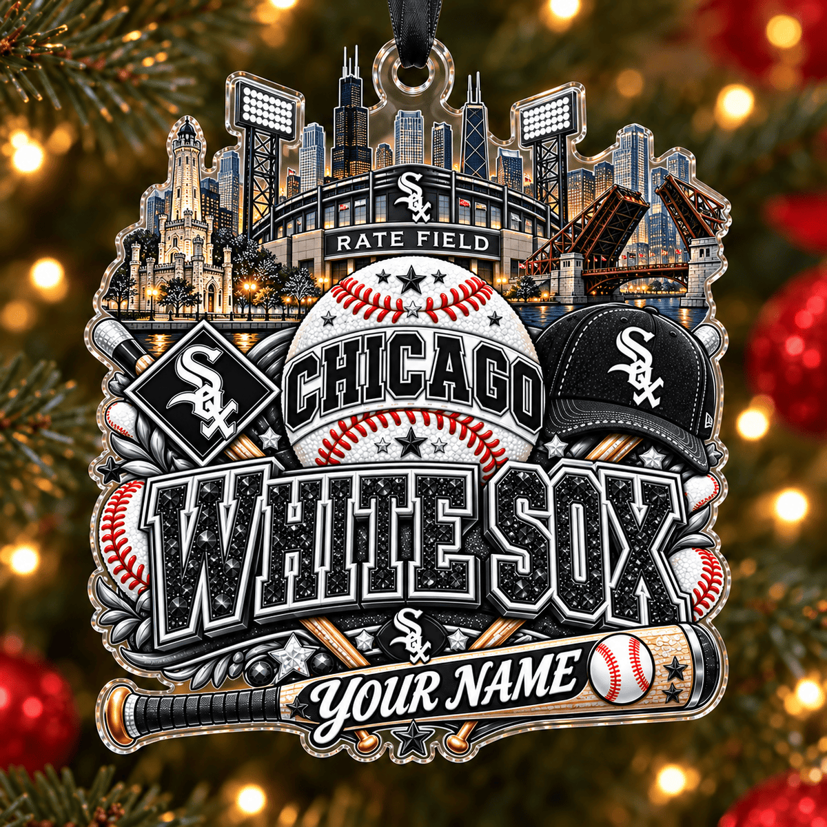 Chicago White Sox Christmas MLB Acrylic Ornament Personalized Gift For Fan - Limited Edition