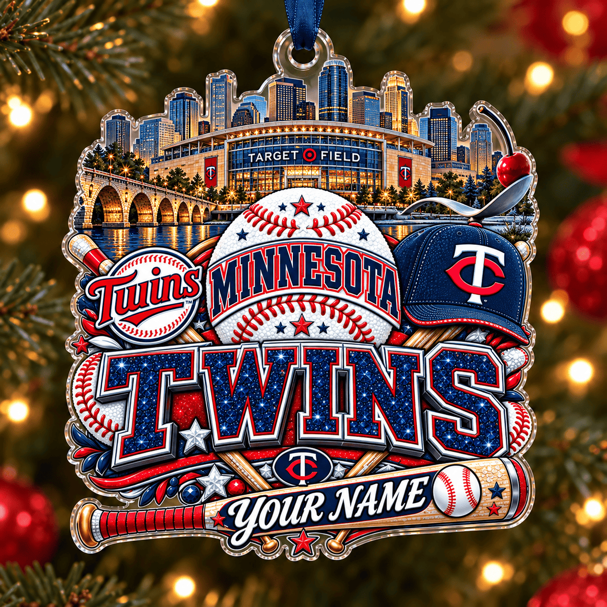 Minnesota Twins Christmas MLB Acrylic Ornament Personalized Gift For Fan - Limited Edition