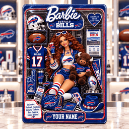 Buffalo Bills Collector Edition Barbie Custom Any Name Acrylic Block Plaque Gifts For Fan - Limited Edition