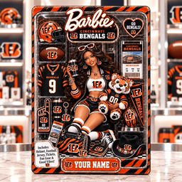 Cincinnati Bengals Collector Edition Barbie Custom Any Name Acrylic Block Plaque Gifts For Fan - Limited Edition