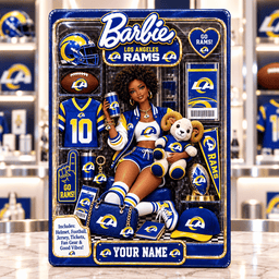 Los Angeles Rams Collector Edition Barbie Custom Any Name Acrylic Block Plaque Gifts For Fan - Limited Edition
