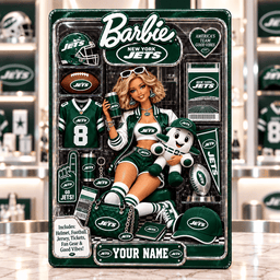 New York Jets Collector Edition Barbie Custom Any Name Acrylic Block Plaque Gifts For Fan - Limited Edition
