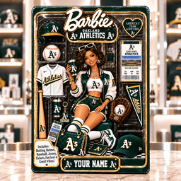 Athletics Collector Edition Barbie Custom Any Name Acrylic Block Plaque Gifts For Fan - Limited Edition