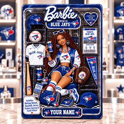 Toronto Blue Jays Collector Edition Barbie Custom Any Name Acrylic Block Plaque Gifts For Fan - Limited Edition