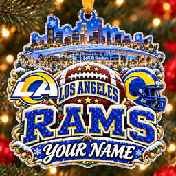 Los Angeles Rams Christmas NFL Acrylic Ornament Personalized Gift For Fan - Limited Edition