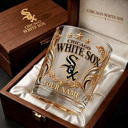 Chicago White Sox MLB Whiskey Glass Custom Any Name Gifts For Fan - Limited Edition
