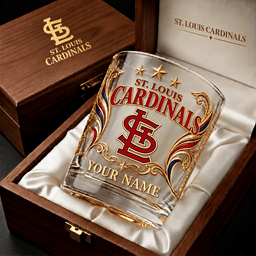 St. Louis Cardinals MLB Whiskey Glass Custom Any Name Gifts For Fan - Limited Edition