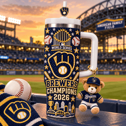 Milwaukee Brewers 2026 World Series Champions Bling Tumbler Rhinestones Gift For Fan - Limited Edition