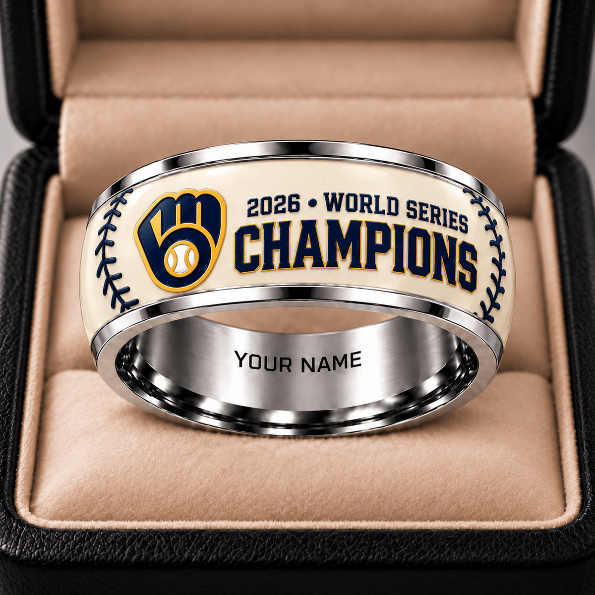 Milwaukee Brewers 2026 World Series Champions Silver Tungsten Ring Personalized Gift For Fan - Limited Edition