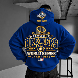 Milwaukee Brewers 2026 World Series Champions Hoodie Personalized Gift For Fan - Limited Edition