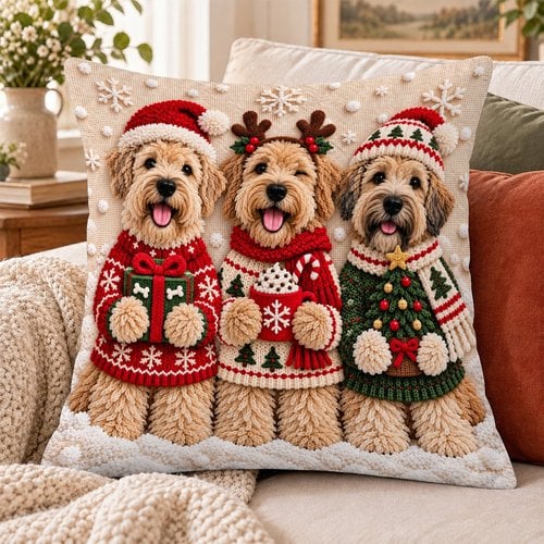 Soft-coated Wheaten Terrier Pillow THPI26102060