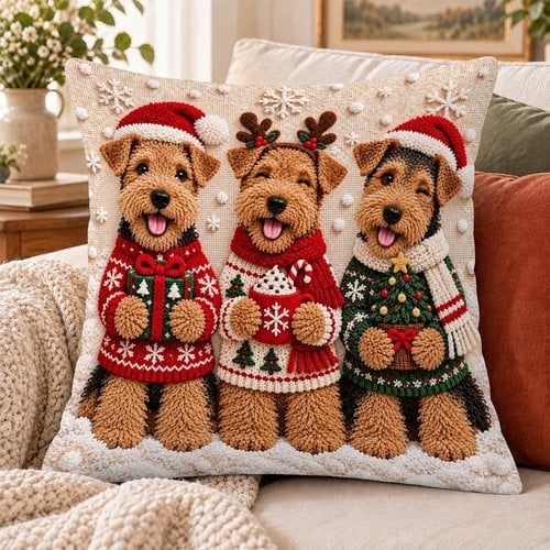 Welsh Terrier Pillow THPI26102064