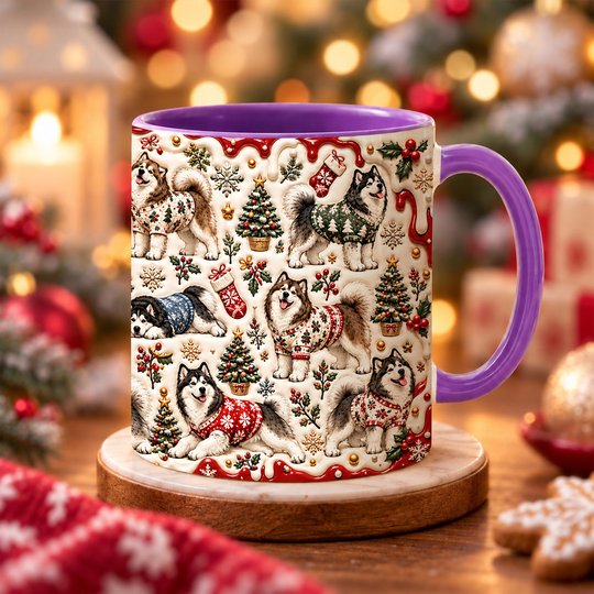 Alaskan Malamute Accent Edge-to-Edge Mug CM26102020