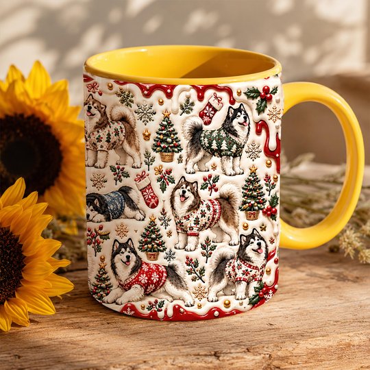 Alaskan Malamute Accent Edge-to-Edge Mug CM26102020