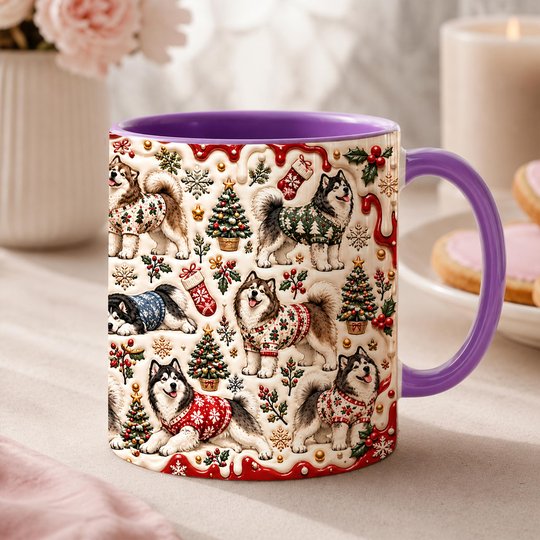 Alaskan Malamute Accent Edge-to-Edge Mug CM26102020