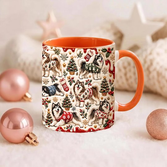 Alaskan Malamute Accent Edge-to-Edge Mug CM26102020