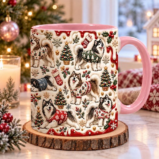Alaskan Malamute Accent Edge-to-Edge Mug CM26102020