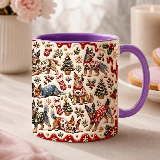 Australian Cattle Dog Accent Edge-to-Edge Mug CM26102021