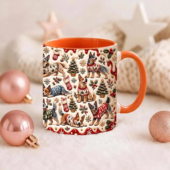 Australian Cattle Dog Accent Edge-to-Edge Mug CM26102021