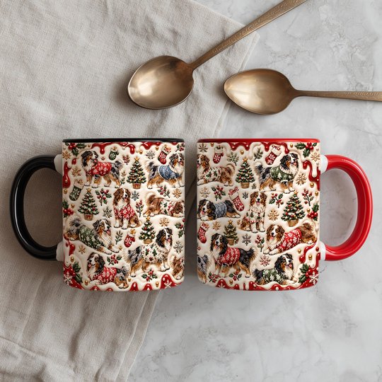 Australian Shepherd Accent Edge-to-Edge Mug CM26102022