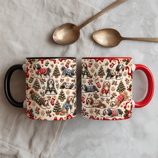 Bearded Collie Accent Edge-to-Edge Mug CM26102025