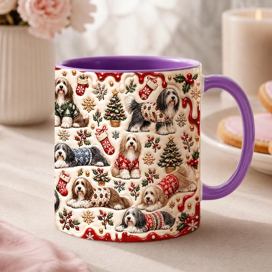 Bearded Collie Accent Edge-to-Edge Mug CM26102025