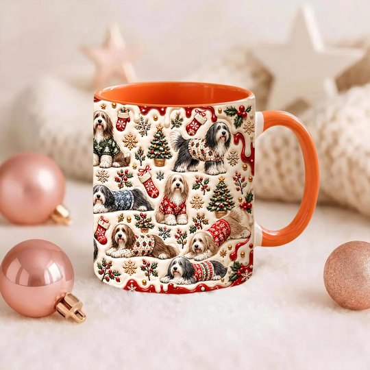 Bearded Collie Accent Edge-to-Edge Mug CM26102025