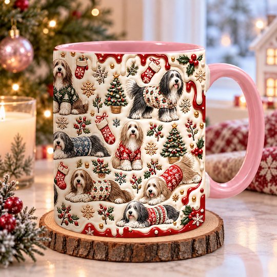 Bearded Collie Accent Edge-to-Edge Mug CM26102025