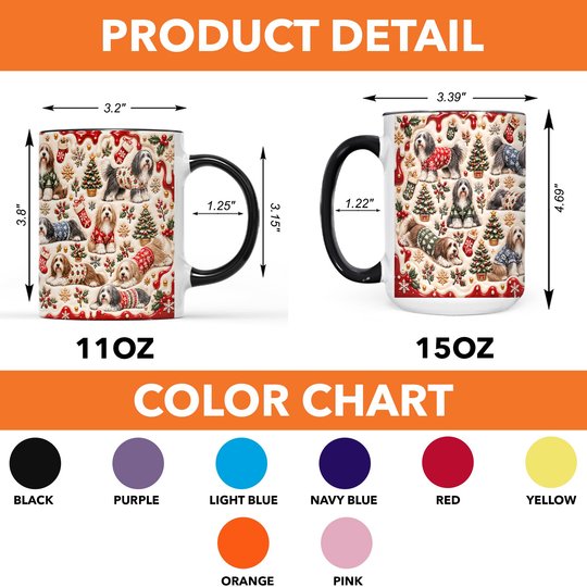 Bearded Collie Accent Edge-to-Edge Mug CM26102025