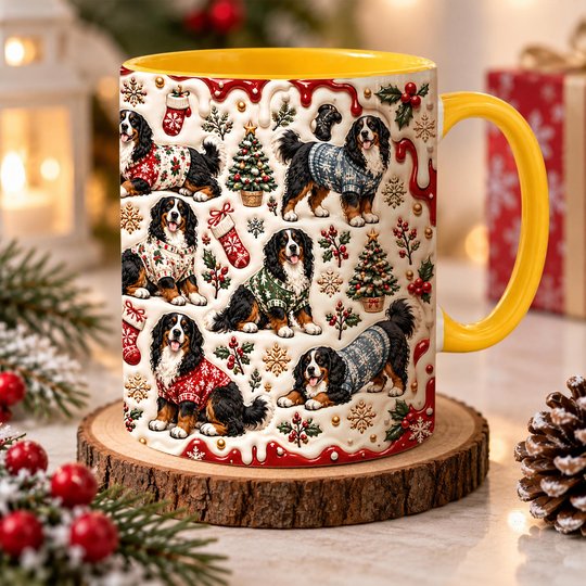 Bernese Mountain Dog Accent Edge-to-Edge Mug CM26102027